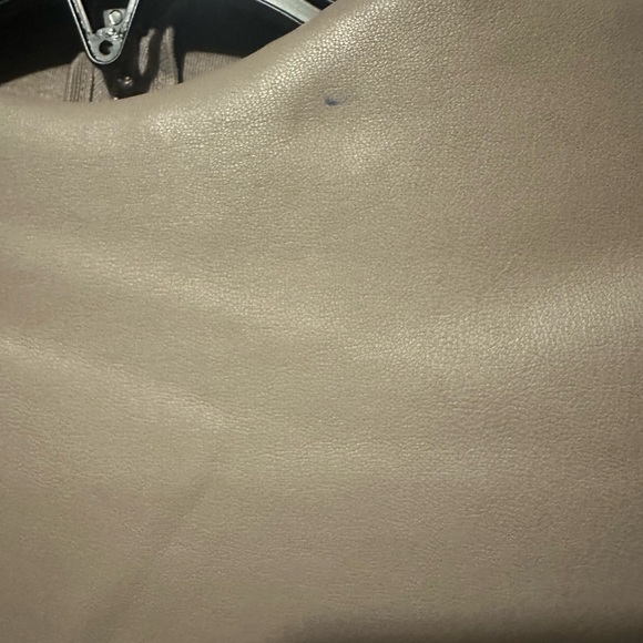 Skims Faux Leather Mock Neck Bodysuit Cement. Small pen mark in front - Picture 4 of 4